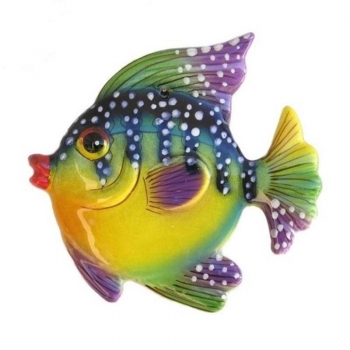 Caltagirone Sicilian Ceramic Puffer Fish cm 10