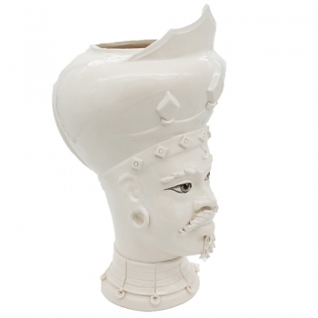 Testa Ceramica Caltagirone Uomo Arabo cm 55