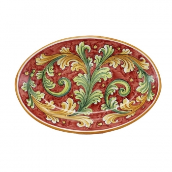 Piatto Ovale Ceramica Caltagirone cm 38