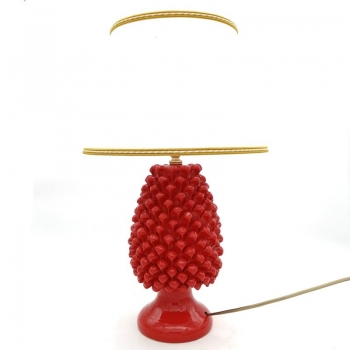 Ceramic Pinecone Lamp from Caltagirone, Sicily - 50 cm