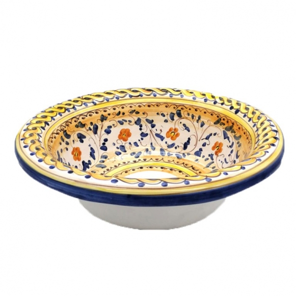 Lavello Ceramica di Caltagirone Blu cm 45