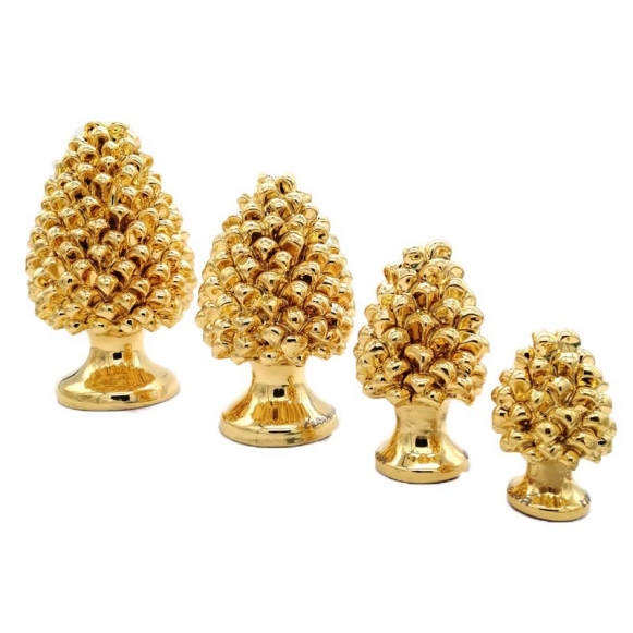 Pigne in Ceramica Oro serie “Luxury Gold”- Varie Misure