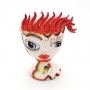 Testa ceramica Siciliana Caltagirone peperoncino Donna cm 18