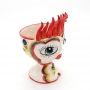 Testa ceramica Siciliana Caltagirone peperoncino Donna cm 18