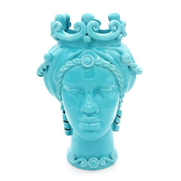 Testa Ceramica Siciliana Caltagirone cm 33