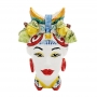 Testa Ceramica Siciliana Donna Rossa cm 23