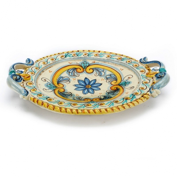 Centrotavola ceramica ovale cm.40