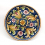 Piatto Ceramica Caltagirone Blu Fiori da cm 38