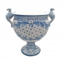 Caltagirone Sicilian Ceramic Blue Centrepiece