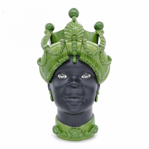 Testa di moro Donna Verus in ceramica di caltagirone