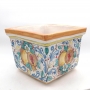 Portavaso Quadro Ceramica Di Caltagirone Frutta cm 30 x 30