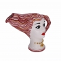 Brocca "D'autore" Ceramica Siciliana Caltagirone Rossa cm 25