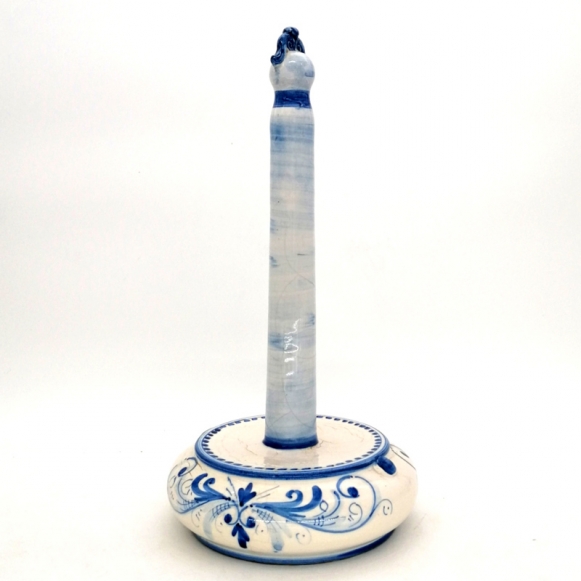 Caltagirone Sicilian Ceramic Roll Holder Blue