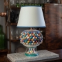 Lume Pigna Ceramica Siciliana Caltagirone Multicolor cm 60
