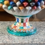 Lume Pigna Ceramica Siciliana Caltagirone Multicolor cm 60