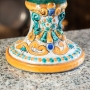Lume Pigna Ceramica Siciliana Caltagirone Verde cm 75