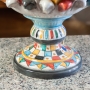 Lume Pigna Ceramica Siciliana Caltagirone Multicolor cm 70