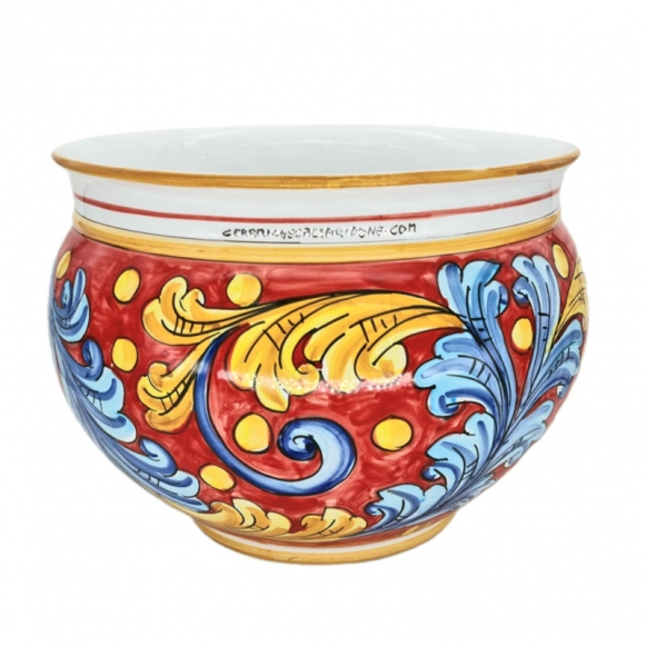 Portavaso Ceramica Siciliana Caltagirone cm 40