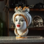 Head vase Lady ceramic