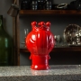 Testa Ceramica Siciliana di Caltagirone Rosso Donna cm 23