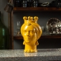 Testa Ceramica Siciliana di Caltagirone Giallo Donna cm 23