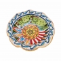 Centrotavola Ceramica Siciliana Caltagirone Decoro Sicilia cm 30