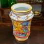 Portaombrelli in Ceramica Siciliana di Caltagirone Bordeaux cm 50