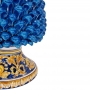 Lume Pigna Ceramica Siciliana Caltagirone Base Decorata cm 70