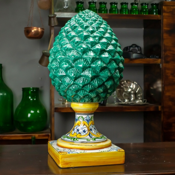 Pigna Ceramica Caltagirone Verde cm 52
