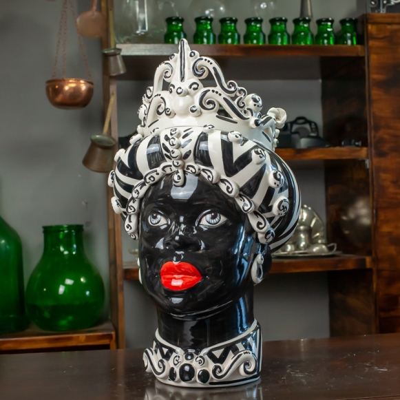 Caltagirone ceramic Vases Lady cm 45