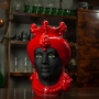 Testa di Moro Ceramica Siciliana Caltagirone  Donna Rossa cm 35