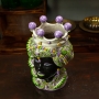 Head Vases Lady-Man Sicily Caltagirone Ceramic "Moor's Head" Verus - "Kore" - 35 cm
