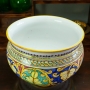Sicilian Ceramic Multicolor Flower Pot Stand cm 40