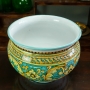 Sicilian Ceramic Green Flower Pot Stand cm 40