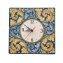Orologio quadro in ceramica siciliana di Caltagirone 30x30