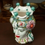 Head Vases Lady-Man Sicilian ceramic Caltagirone flowers cm 35