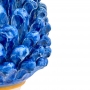 Pigna Ceramica Siciliana Caltagirone Blu Base Decorata cm 32
