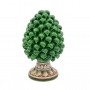 Pigna siciliana in ceramica Caltagirone con base decorata L. 14 x H. 20 cm - Vari Decori