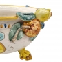 Centrotavola ceramica siciliana Caltagirone Giallo Frutta L. 31 cm