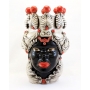 Teste di Moro Siciliane in ceramica Caltagirone Verus Donna-Uomo cm 48
