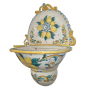Fontana Murale Ceramiche Caltagirone Decoro Limoni