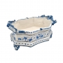 Centrotavola ceramica siciliana Caltagirone Esagonale L. 40 x H. 20 cm