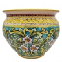 Sicilian Ceramic Red Flower Pot Stand cm 40