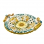 Centrotavola ceramica tondo cm 40 Decori Gialli