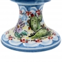Portafiori Cilindro in Ceramica Siciliana Caltagirone Fichi d'india H. 32 cm
