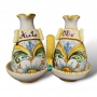 Set Olio Aceto in ceramica.