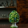 Pigne in ceramica siciliana Caltagirone Verde Foglia- Varie Dimensioni
