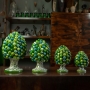 Pigne in ceramica siciliana Caltagirone Verde Foglia- Varie Dimensioni