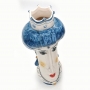 Head Vases Lady-Man Caltagirone Sicilian Ceramic New Style 35 cm