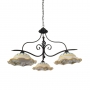 Lampadario Ferro 3 Luci Bilanciere - Vari Decori